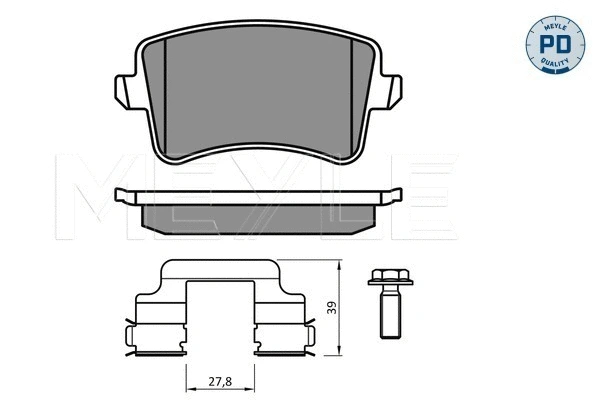 Brake Pad Set, disc brake (025 246 0617-2/PD)