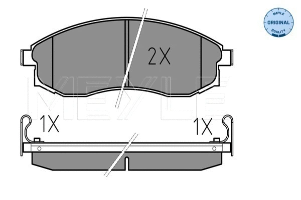 Brake Pad Set, disc brake (025 230 8617/W)