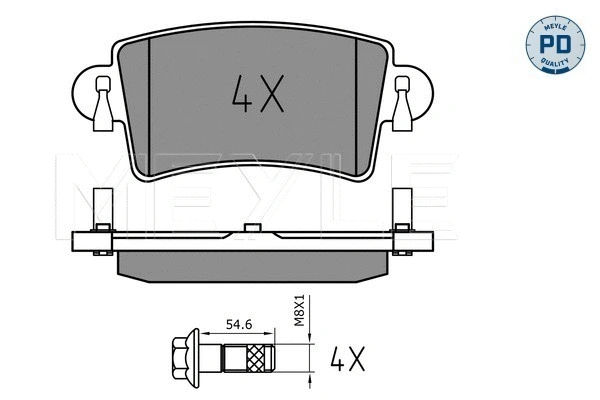Brake Pad Set, disc brake (025 236 6916/PD)