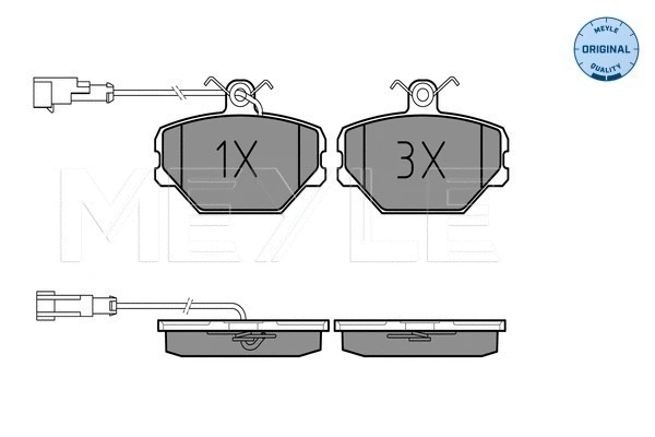 Brake Pad Set, disc brake (025 211 0016/W)