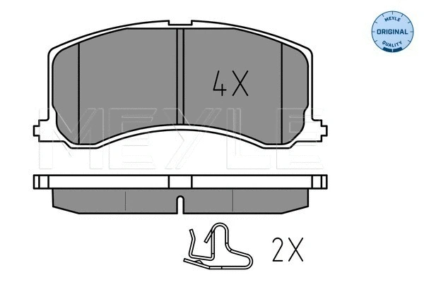 Brake Pad Set, disc brake (025 234 0016)