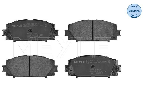 Brake Pad Set, disc brake (025 243 4717)