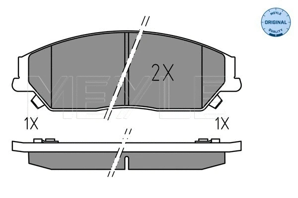 Brake Pad Set, disc brake (025 256 1019)