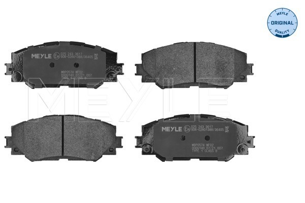 Brake Pad Set, disc brake (025 243 3617)