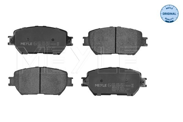 Brake Pad Set, disc brake (025 239 2817)