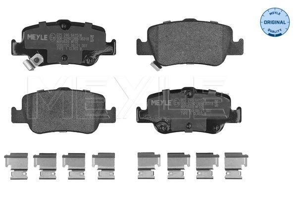 Brake Pad Set, disc brake (025 246 6415/W)