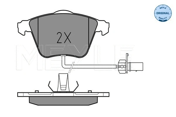 Brake Pad Set, disc brake (025 237 6220/W)