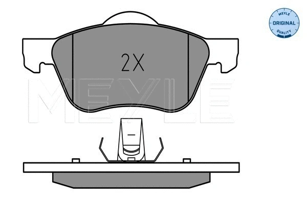 Brake Pad Set, disc brake (025 231 6017)
