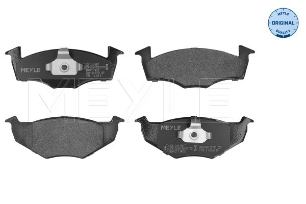 Brake Pad Set, disc brake (025 218 6617)
