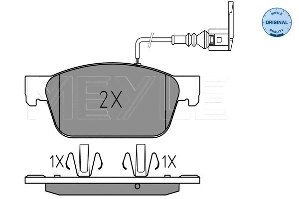 Brake Pad Set, disc brake (025 246 2318/W)