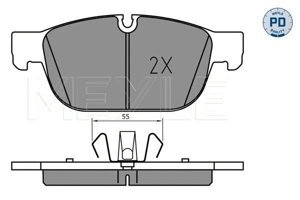 Brake Pad Set, disc brake (025 223 1719/PD)