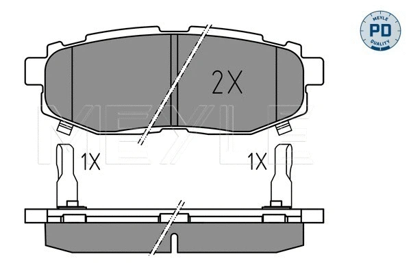 Brake Pad Set, disc brake (025 248 5416/PD)