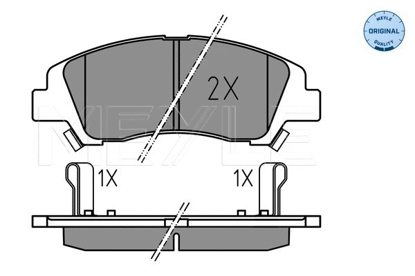 Brake Pad Set, disc brake (025 259 7617)