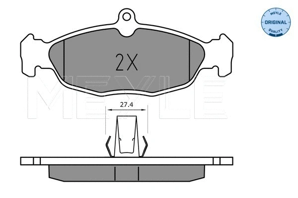Brake Pad Set, disc brake (025 244 8717)