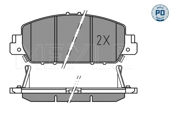 Brake Pad Set, disc brake (025 257 9216/PD)