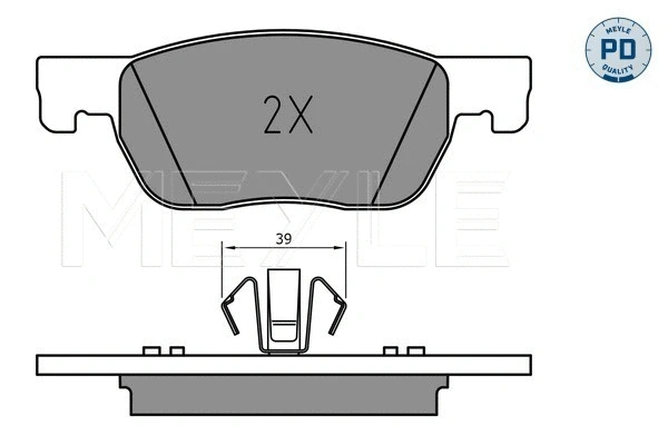 Brake Pad Set, disc brake (025 223 4220/PD)