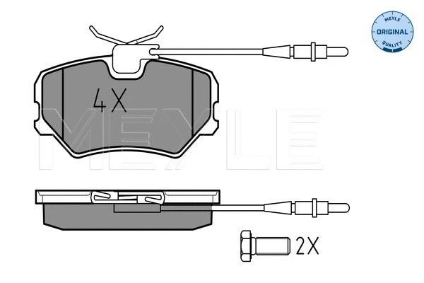 Brake Pad Set, disc brake (025 212 0918/W)