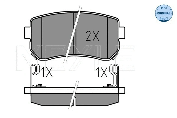 Brake Pad Set, disc brake (025 243 2015/W)