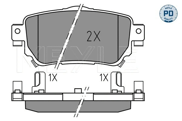Brake Pad Set, disc brake (025 259 6515/PD)