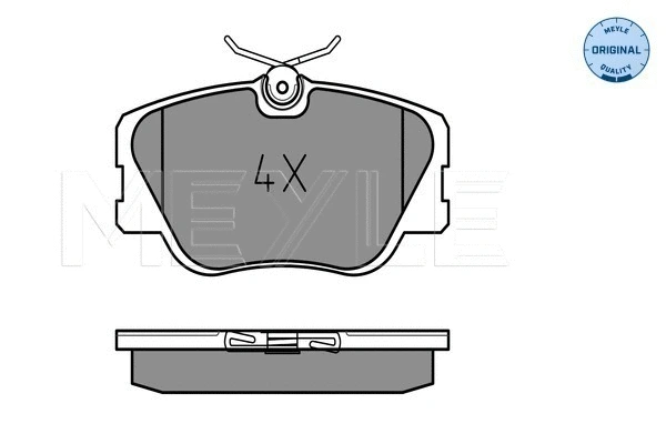 Brake Pad Set, disc brake (025 209 4119)