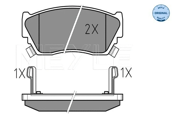 Brake Pad Set, disc brake (025 216 5716/W)