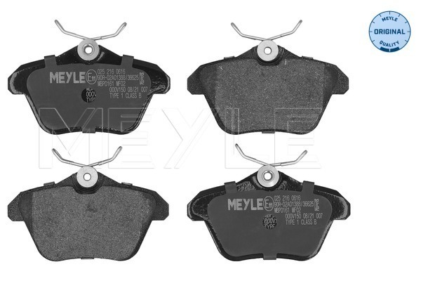 Brake Pad Set, disc brake (025 216 0616)