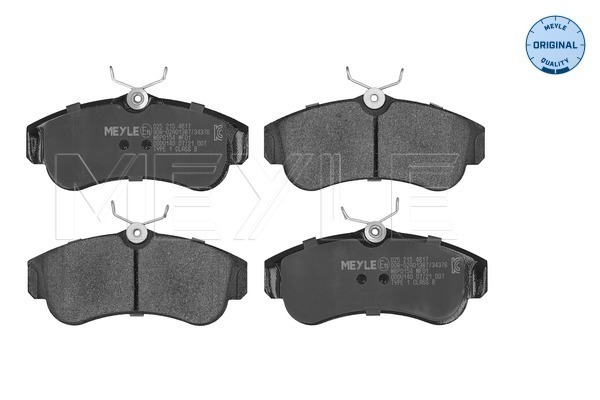 Brake Pad Set, disc brake (025 215 4617)