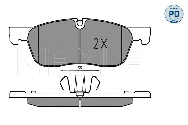 Brake Pad Set, disc brake (025 221 4519/PD)