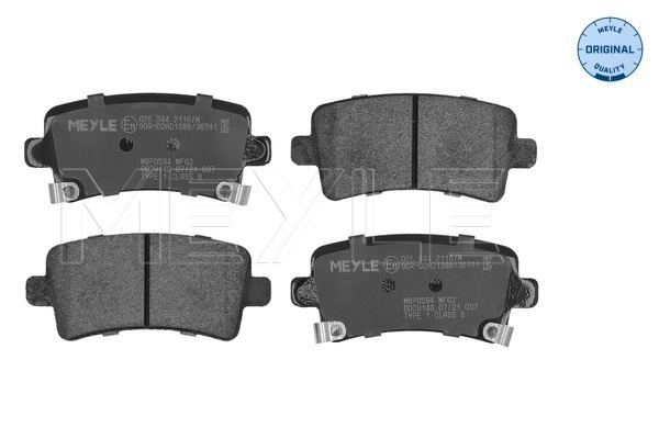 Brake Pad Set, disc brake (025 244 2116/W)