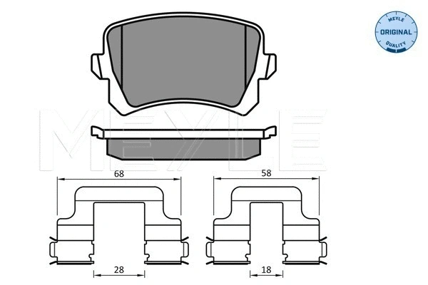 Brake Pad Set, disc brake (025 244 8317)