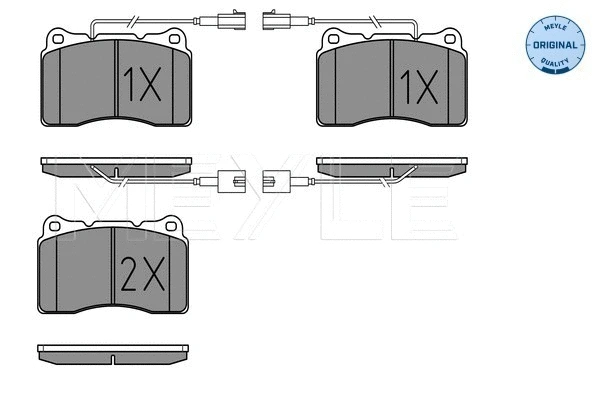 Brake Pad Set, disc brake (025 230 9216/W)