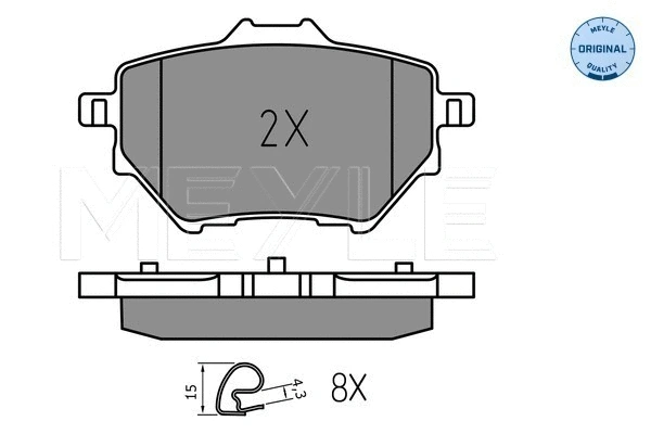 Brake Pad Set, disc brake (025 258 3917)