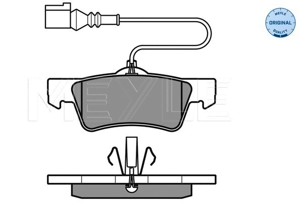 Brake Pad Set, disc brake (025 243 6719/W)