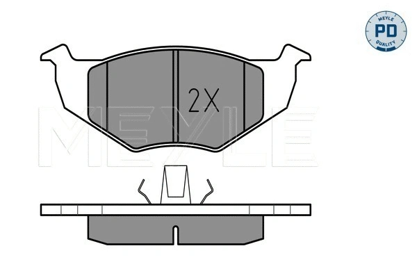 Brake Pad Set, disc brake (025 218 6615/PD)