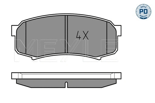 Brake Pad Set, disc brake (025 219 4715/PD)