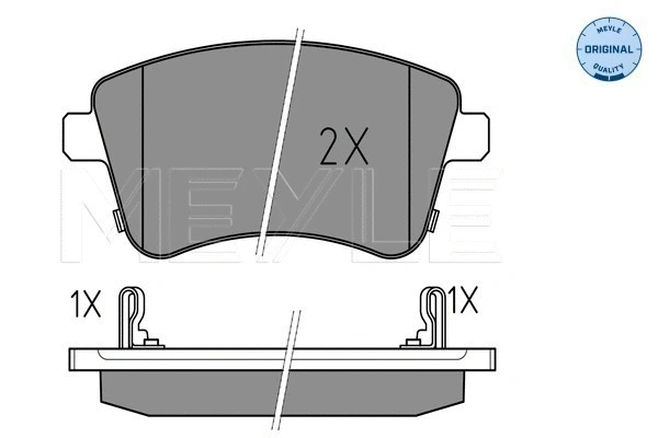 Brake Pad Set, disc brake (025 251 8419/W)