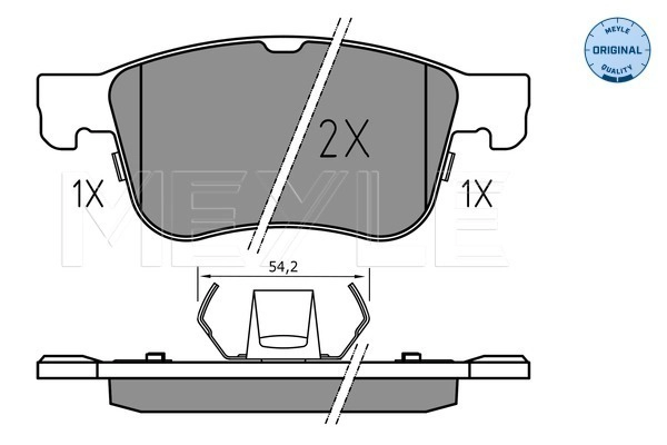 Brake Pad Set, disc brake (025 205 5617)