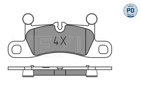 Brake Pad Set, disc brake (025 251 4316/PD)