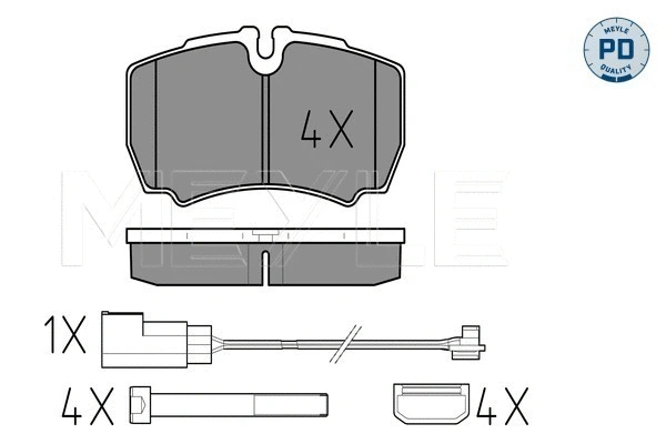 Brake Pad Set, disc brake (025 291 2320-1/PD)