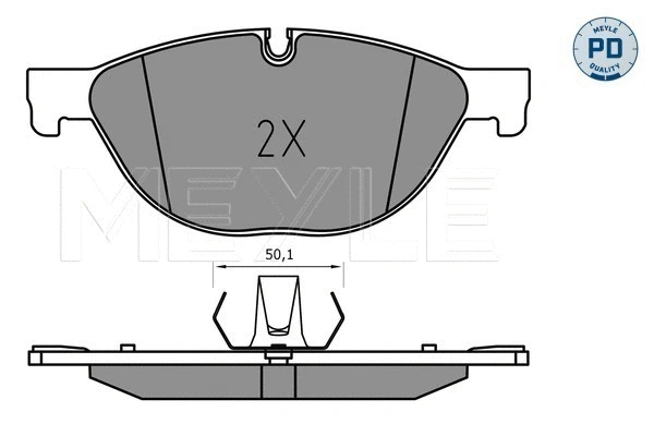 Brake Pad Set, disc brake (025 250 4519/PD)