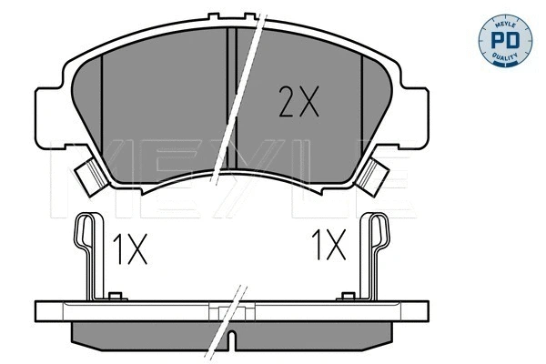 Brake Pad Set, disc brake (025 216 9715/PD)
