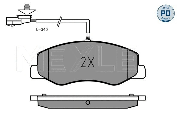 Brake Pad Set, disc brake (025 251 7218/PD)