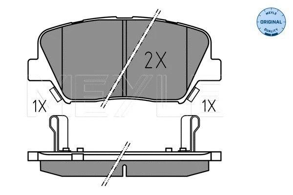 Brake Pad Set, disc brake (025 257 5717)