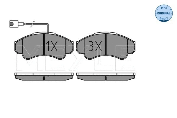Brake Pad Set, disc brake (025 239 1919/W)
