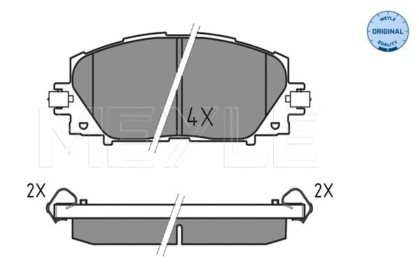 Brake Pad Set, disc brake (025 244 5116)