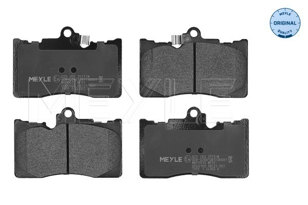 Brake Pad Set, disc brake (025 203 2517/W)