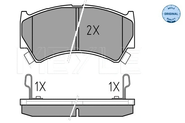 Brake Pad Set, disc brake (025 237 9515/W)