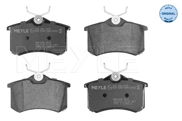 Brake Pad Set, disc brake (025 209 6115)
