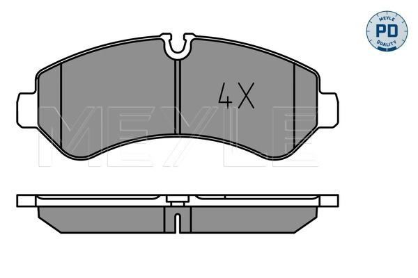 Brake Pad Set, disc brake (025 227 9120/PD)