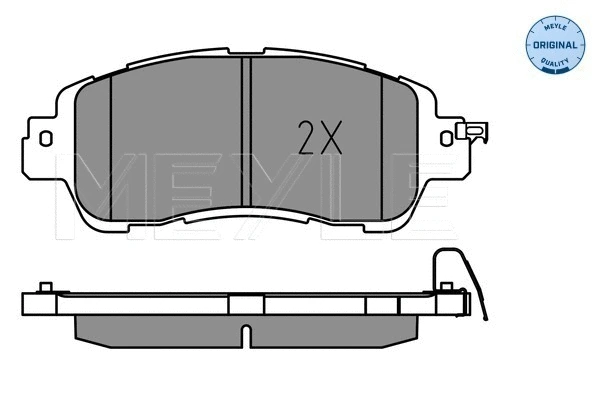 Brake Pad Set, disc brake (025 222 3515)